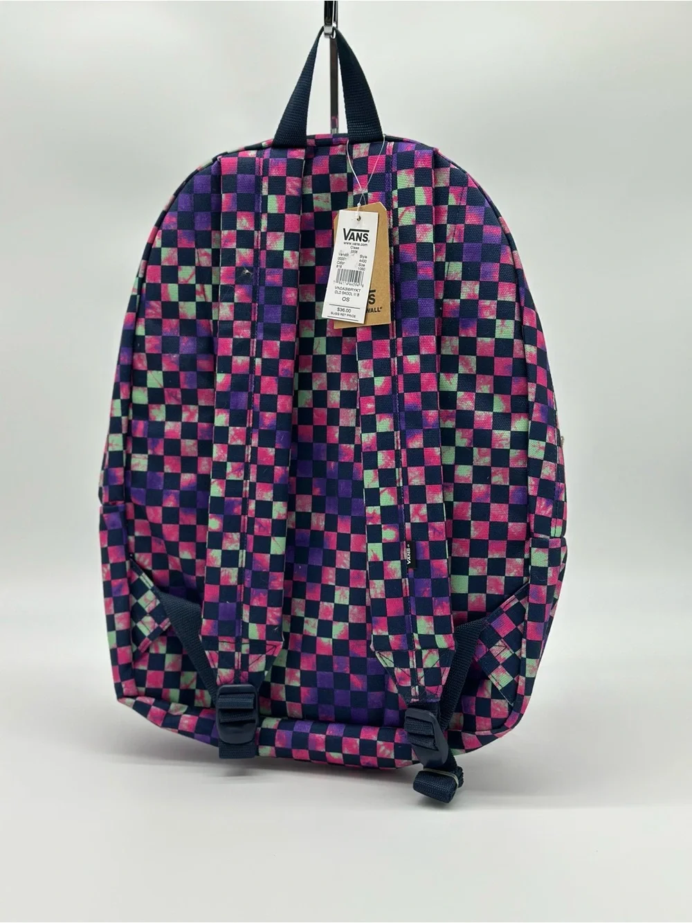 Vans Purple Pink Mint Checkerboard Backpack
